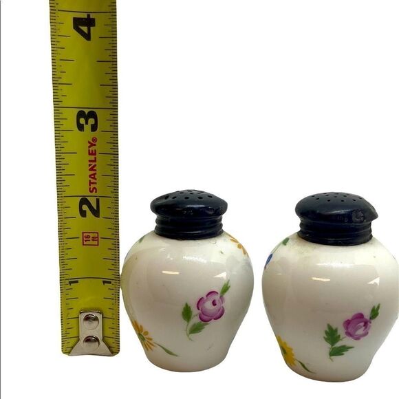 Rosenthal Selb Germany Salt & Pepper Shakers Hand Painted Floral - Picture 5 of 6
